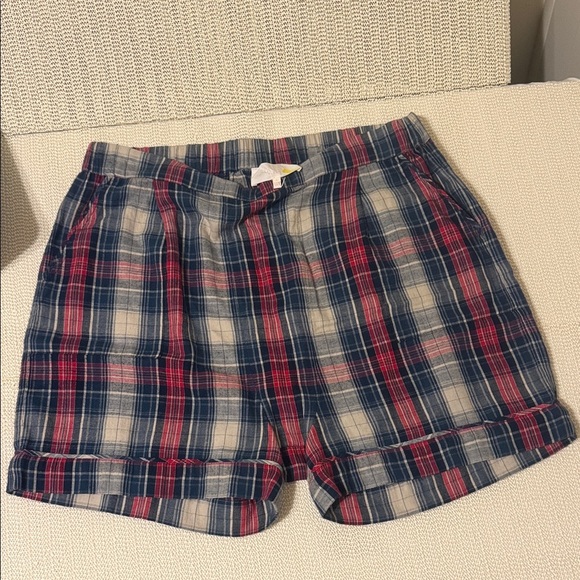 THE GREAT. Pants - The great Sleep Plaid Women's Shorts 3